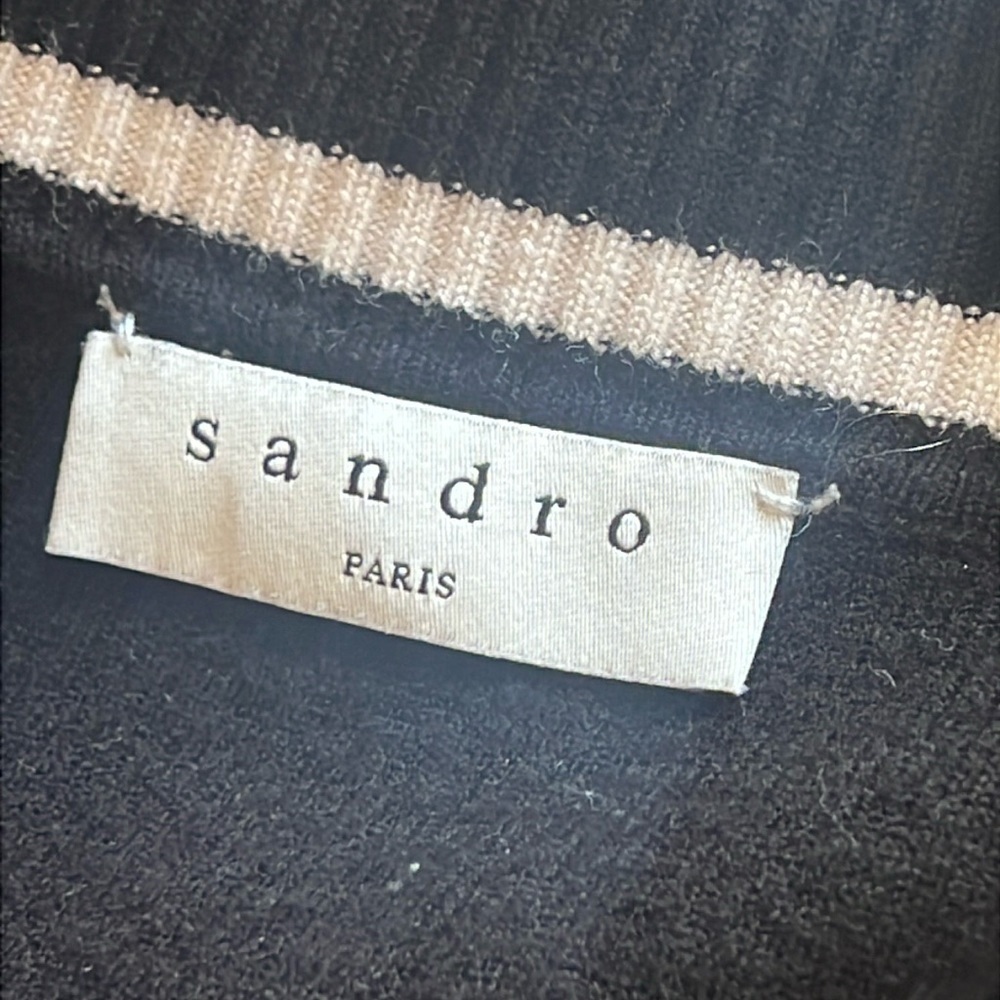 FINAL PRICE Sandro Paris Melna Cardigan - Picture 7 of 12